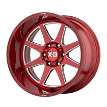 XD Series Pike 20X10 ET-18 5x127 71.50 Brushed Red W/ Milled Accents Fälg